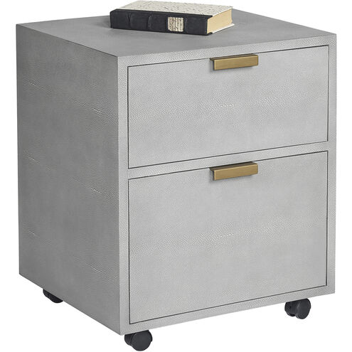 Jiro Grey Shagreen File Cabinet